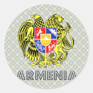 Armenia Coat of Arms Classic Round Sticker