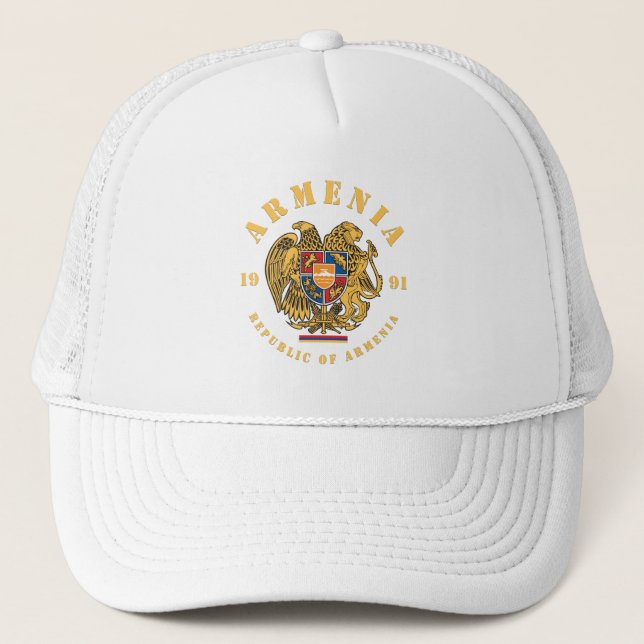 Armenia Coat of Arms Trucker Hat (Front)