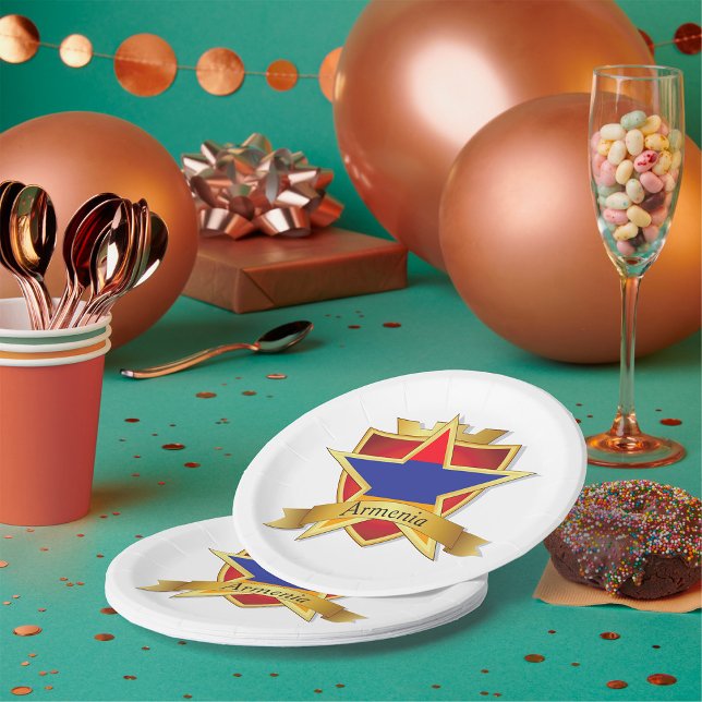 Armenia Crest Paper Plate (Creator Uploaded)