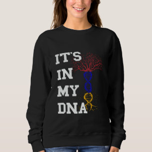 Armenia DNA Tree It's In My DNA Armenian Flag Arme Sweatshirt