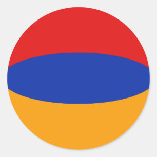 Armenia Fisheye Flag Sticker