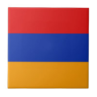 Armenia Flag Ceramic Tile