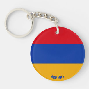 Armenia Flag Charming Patriotic Key Ring