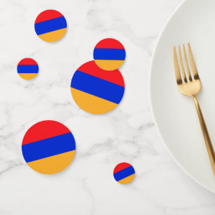 Armenia flag confetti