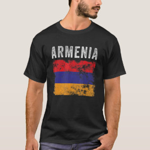 Armenia Flag Distressed  Men Women Kids  Armenian  T-Shirt