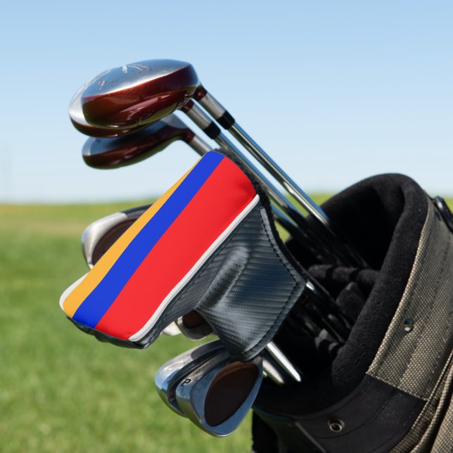Armenia flag golf head cover (In Situ)