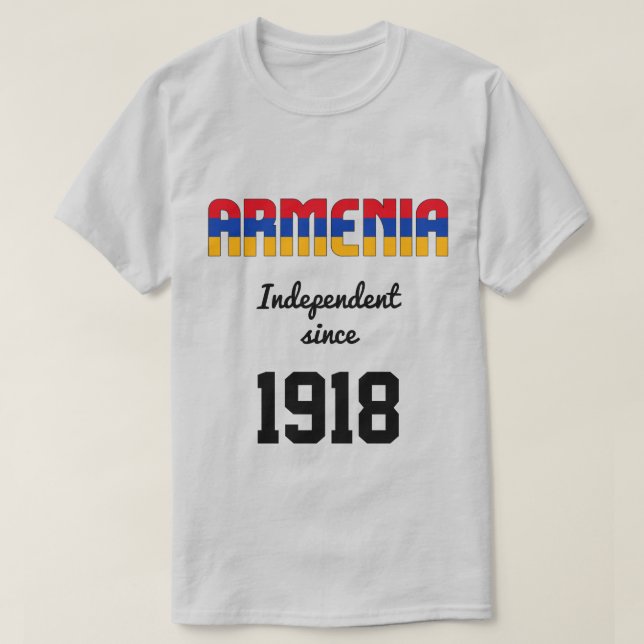 Armenia Flag Independence Celebration T-Shirt (Design Front)