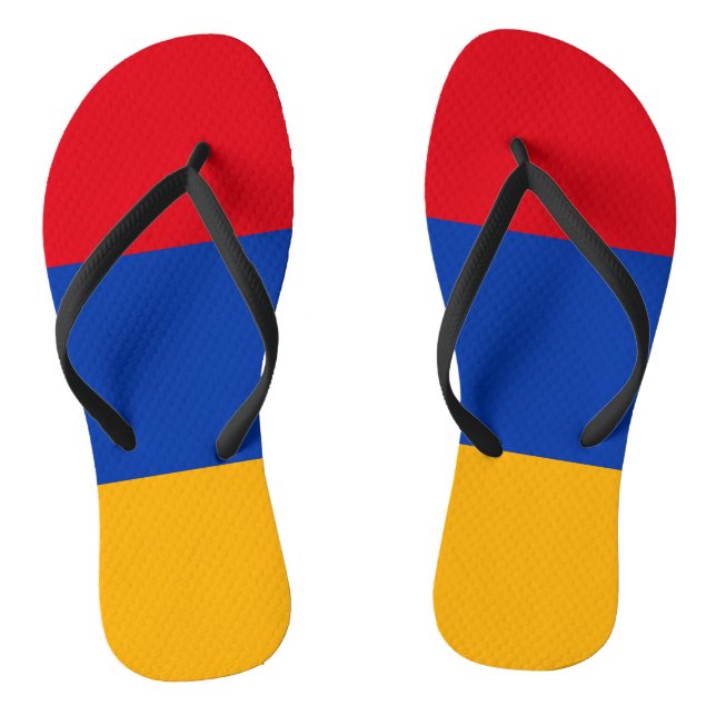 Armenia Flag Jandals (Footbed)