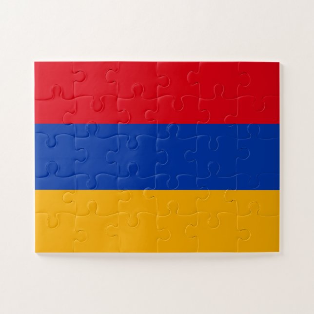 Armenia Flag Jigsaw Puzzle (Horizontal)