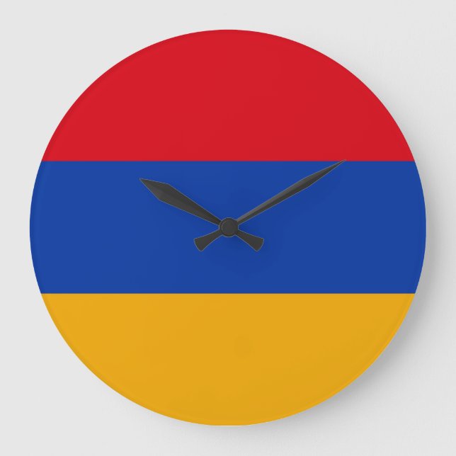 Armenia Flag Large Clock (Front)