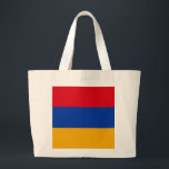 Armenia Flag Large Tote Bag<br><div class="desc">Armenia Flag</div>