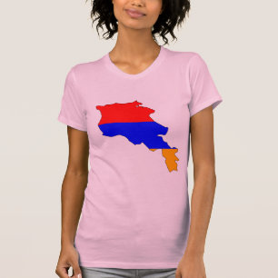 Armenia flag map T-Shirt
