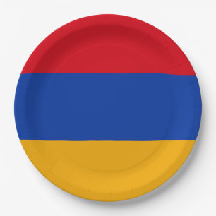 Armenia Flag Paper Plate