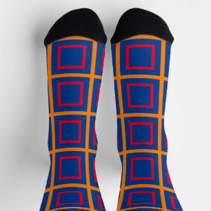 Armenia flag pattern socks