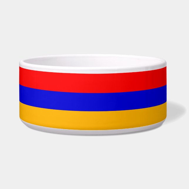 Armenia Flag Pet Bowl (Front)