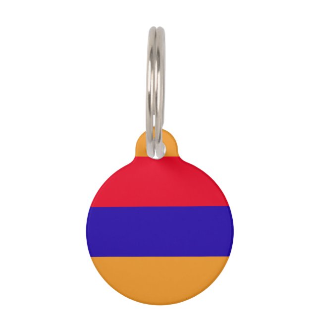 Armenia Flag Pet Tag (Back)