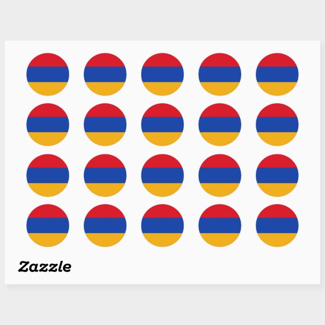 Armenia Flag Sticker (Sheet)