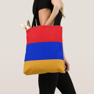 Armenia flag tote bag