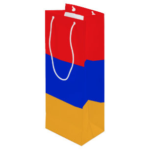 Armenia flag wine gift bag