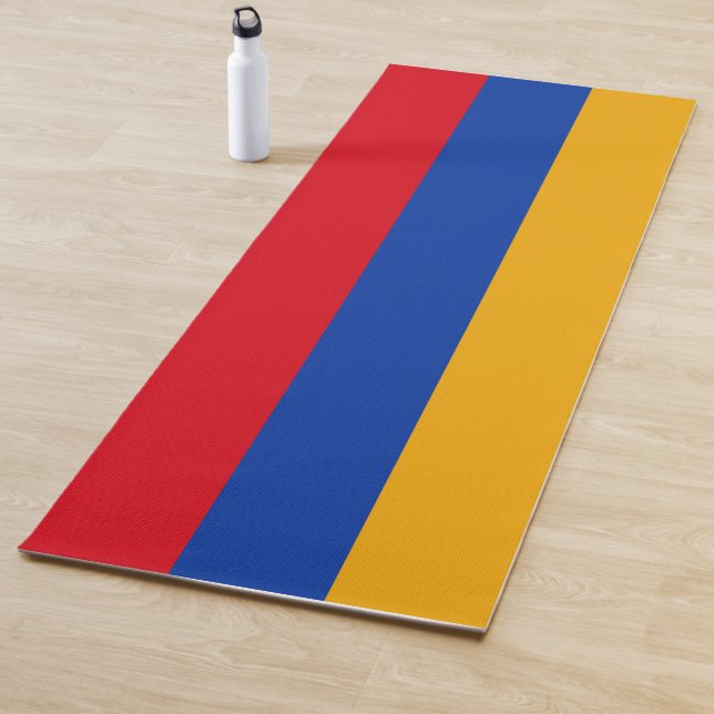Armenia Flag Yoga Mat (In Situ)