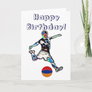 Armenia Football soccer birthday card