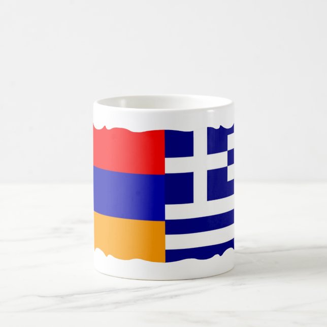 Armenia & Greek Flag Coffee Mug (Center)