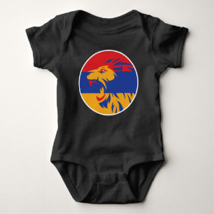 Armenia Lion Armenian National Animal Flag Baby Bodysuit