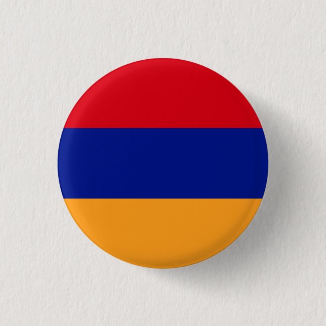 Armenia National Flag 3 Cm Round Badge (Front)