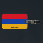 Armenia National Flag Patriotic Luggage Tag<br><div class="desc">Armenia National Flag Patriotic Luggage Tag with the Armenia flag printed over the one side of the tag. Country name written with the vibrant font is integrated in the design on the bottom. Text is fully customisable using "Customise it!" feature. Other side of the tag is reserved for your information....</div>