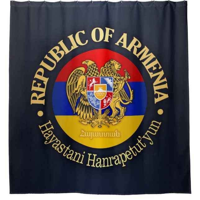 Armenia (rd) shower curtain (Front)