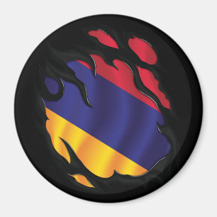Armenia Ripped Flag Magnet