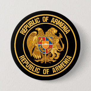 Armenia Round Emblem 7.5 Cm Round Badge
