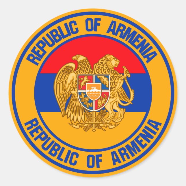 Armenia Round Emblem Classic Round Sticker (Front)