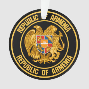 Armenia Round Emblem Ornament