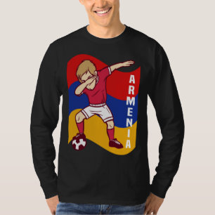 Armenia Soccer Player Dabbing National Flag Footba T-Shirt
