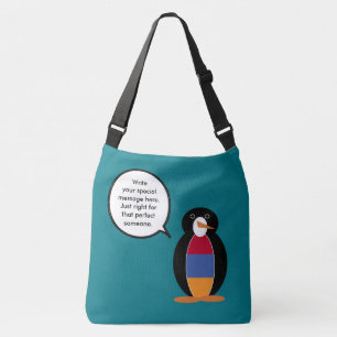 Armenia Talking Ms Penguin Personalised Crossbody Bag