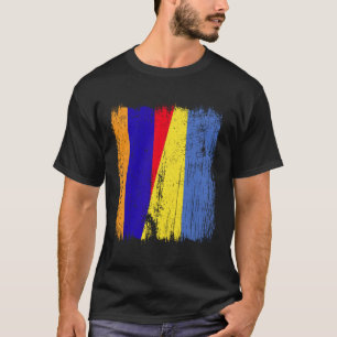 Armenia Ukraine Half Flag Armenian Ukrainian Herit T-Shirt