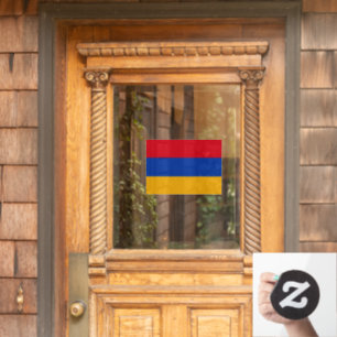Armenia Window Sign, Cling, Armenian Flag