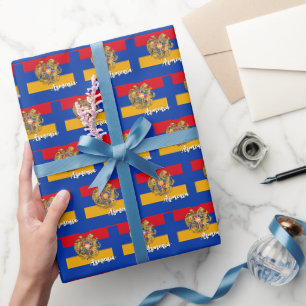 Armenia Wrapping Paper, Armenian Flag patriotic Paper