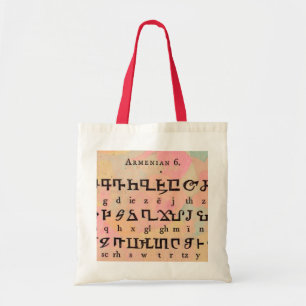 Armenian Alphabet Bag