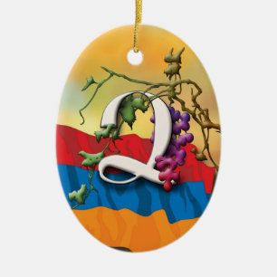 Armenian Alphabet Initials 'Tsa' Ornament