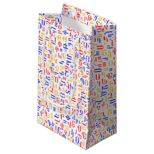 Armenian alphabet small gift bag