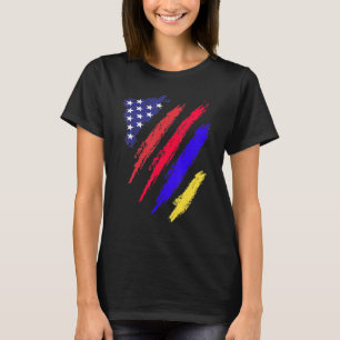 Armenian American Grown Flag USA Patriot Heritage T-Shirt