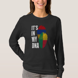 Armenian And Beninese Mix DNA Flag Heritage T-Shirt
