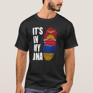 Armenian And Kiribati Mix DNA Heritage Flag T-Shirt
