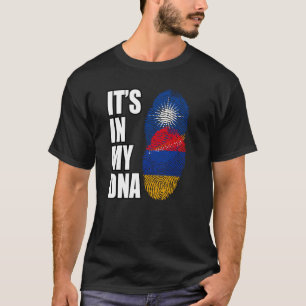 Armenian And Marshallese Mix DNA Heritage Flag T-Shirt