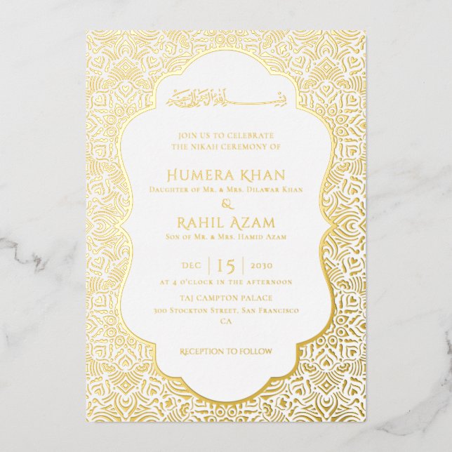 Armenian Archway Carpet Islamic Wedding (Front)