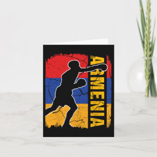 Armenian Boxing Team Armenia Flag Boxing Gloves Card