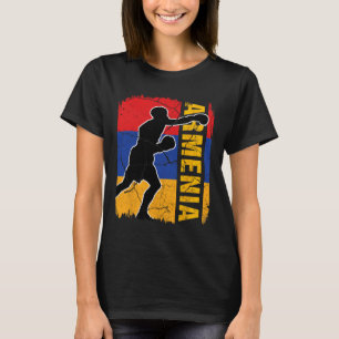 Armenian Boxing Team Armenia Flag Boxing Gloves  T-Shirt