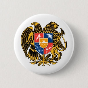 Armenian Coat of Arms 6 Cm Round Badge
